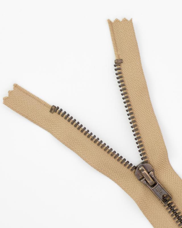 Prym Z14 inseparable metal zip fastener 12cm Beige - Tissushop