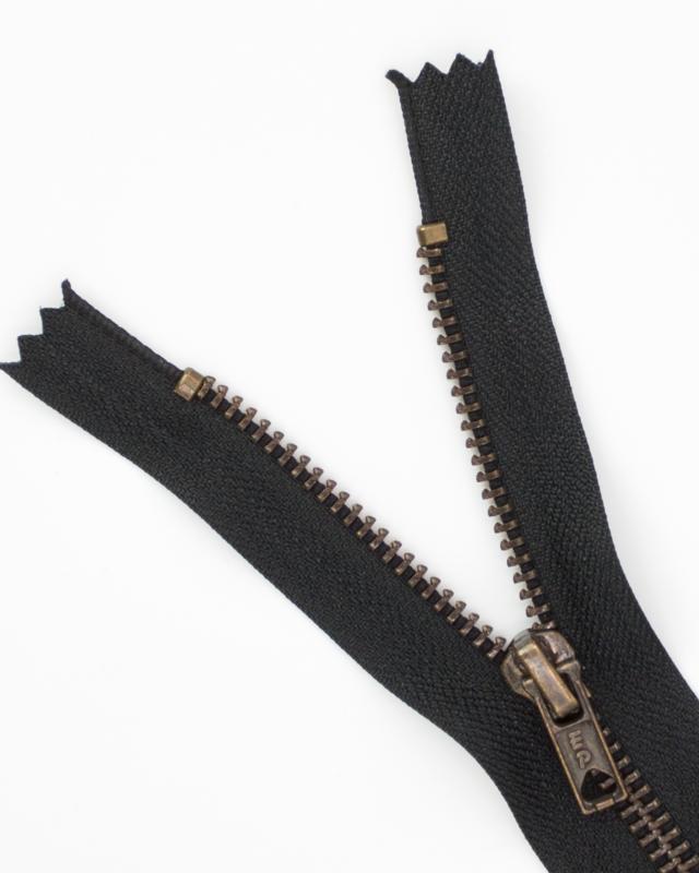 Prym Z14 inseparable metal zip fastener 12cm Black - Tissushop
