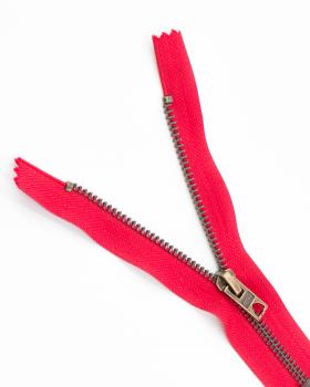 Prym Z14 inseparable metal zip fastener 12cm Red - Tissushop