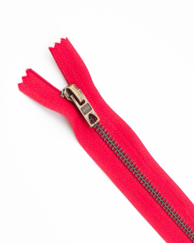 Prym Z14 inseparable metal zip fastener 12cm Red - Tissushop