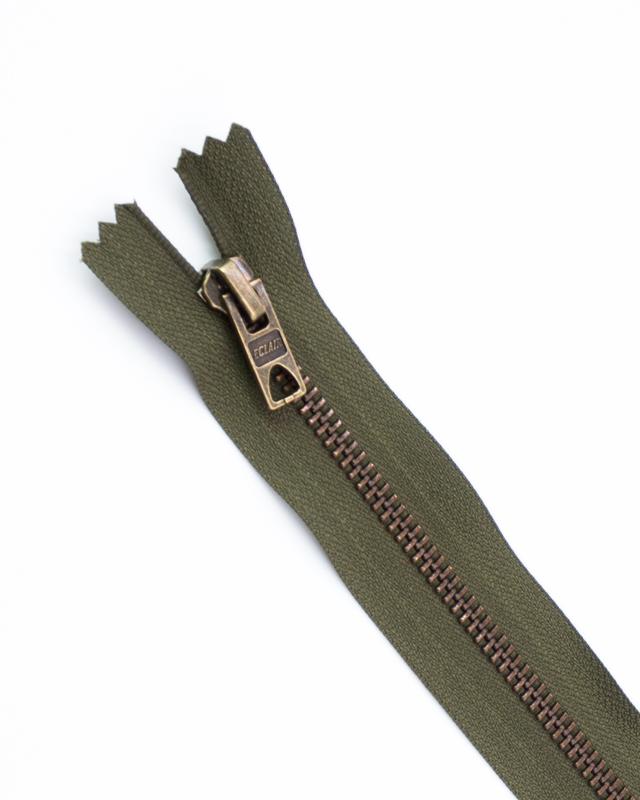 Prym Z14 inseparable metal zip fastener 12cm Khaki - Tissushop