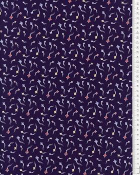 Cotton poplin kites Navy Blue - Tissushop