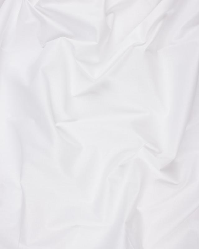 Organic cotton poplin White - Tissushop