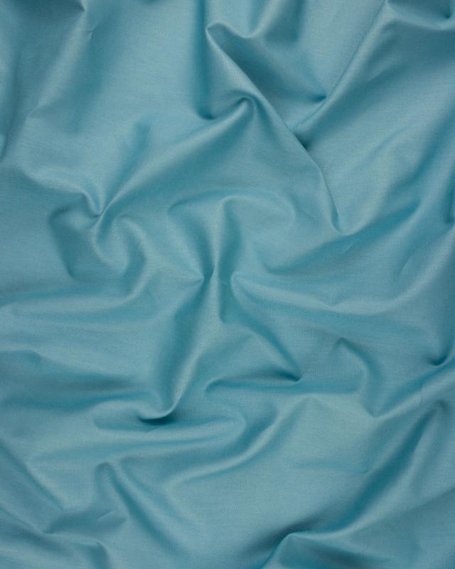 Popeline de coton Bio Bleu - Tissushop
