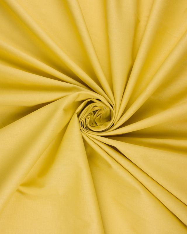 Organic cotton poplin Yellow - Tissushop