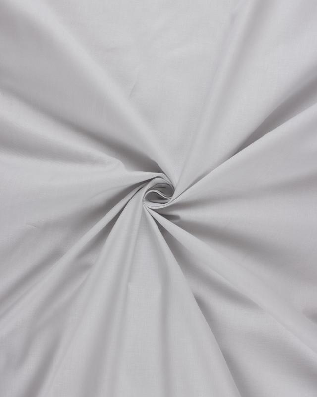 Organic cotton poplin Pearl Grey - Tissushop