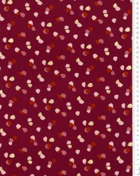 Satin matt confetti on background Bordeaux - Tissushop