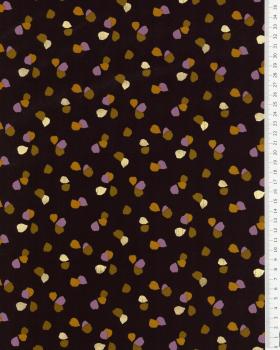 Satin matt confetti on background Black - Tissushop