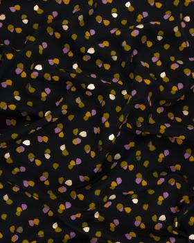 Satin matt confetti on background Black - Tissushop