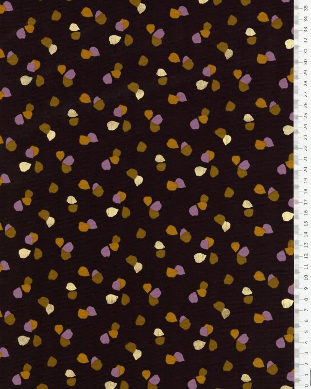 Satin matt confetti on background Black - Tissushop