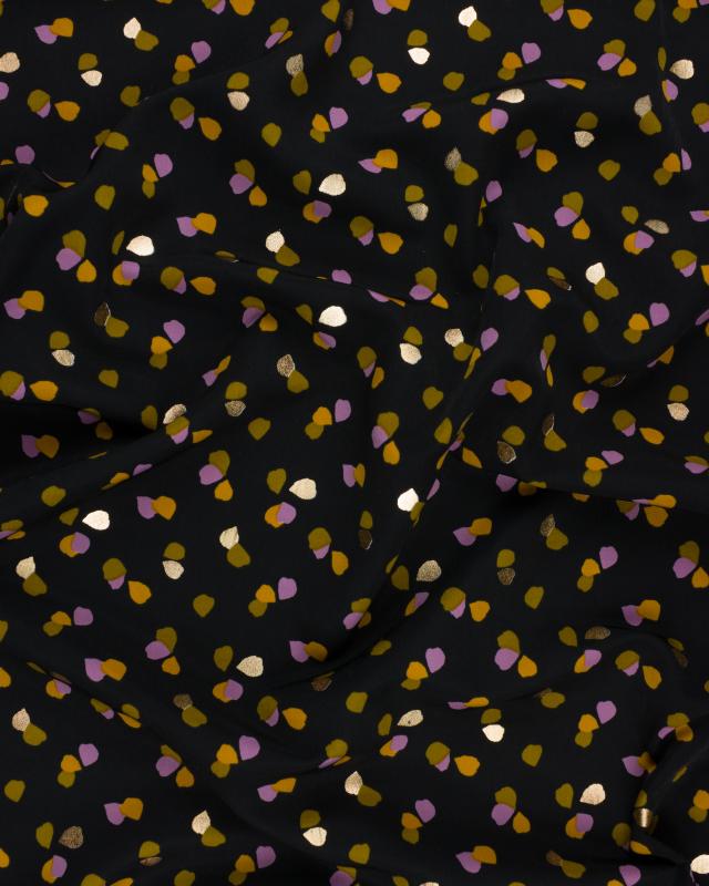 Satin matt confetti on background Black - Tissushop