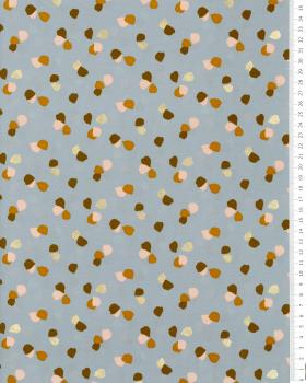 Satin matt confetti on background Light Blue - Tissushop