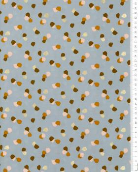 Satin matt confetti on background Light Blue - Tissushop