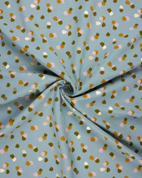 Satin matt confetti on background Light Blue - Tissushop