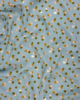 Satin matt confetti on background Light Blue - Tissushop