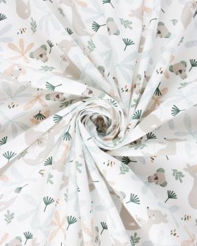 Organic cotton poplin Lundo White - Tissushop