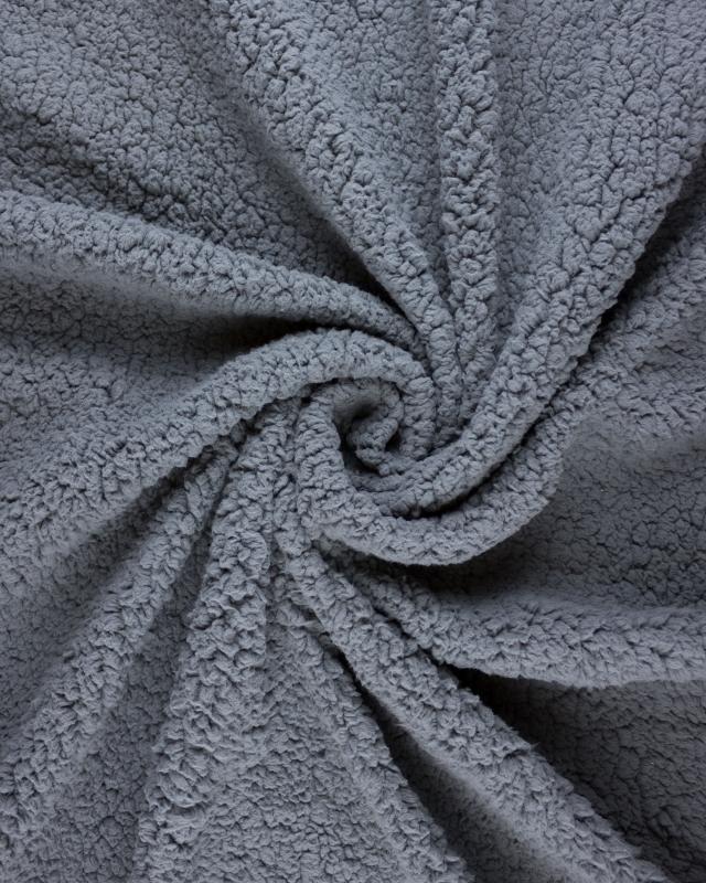 Fourrure Sherpa Gris Anthracite - Tissushop