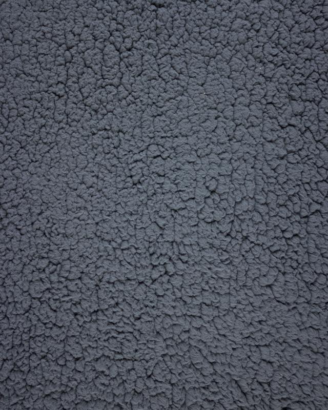 Fourrure Sherpa Gris Anthracite - Tissushop