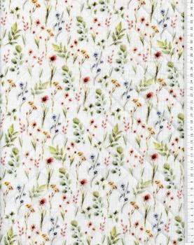 Quilted double gauze Digital country flowers - Tissushop