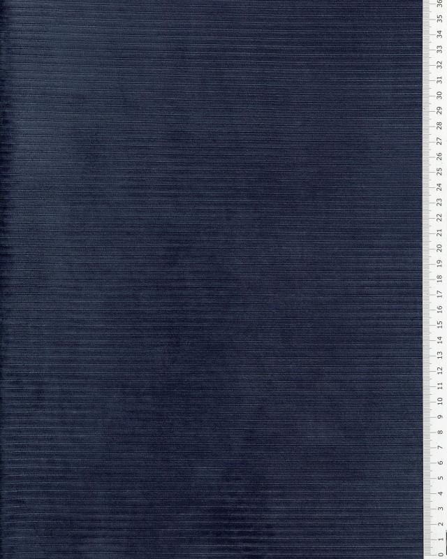 Velvet mesh, corduroy Navy Blue - Tissushop