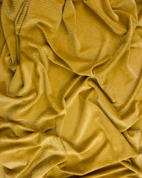 Velvet mesh, corduroy Mustard - Tissushop