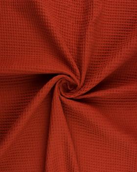 Tissu Nid d'abeille Rouille - Tissushop