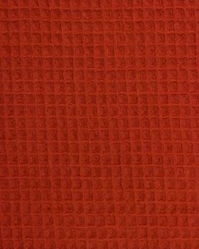 Tissu Nid d'abeille Rouille - Tissushop