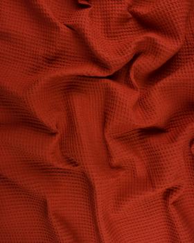 Tissu Nid d'abeille Rouille - Tissushop