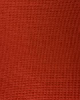 Tissu Nid d'abeille Rouille - Tissushop