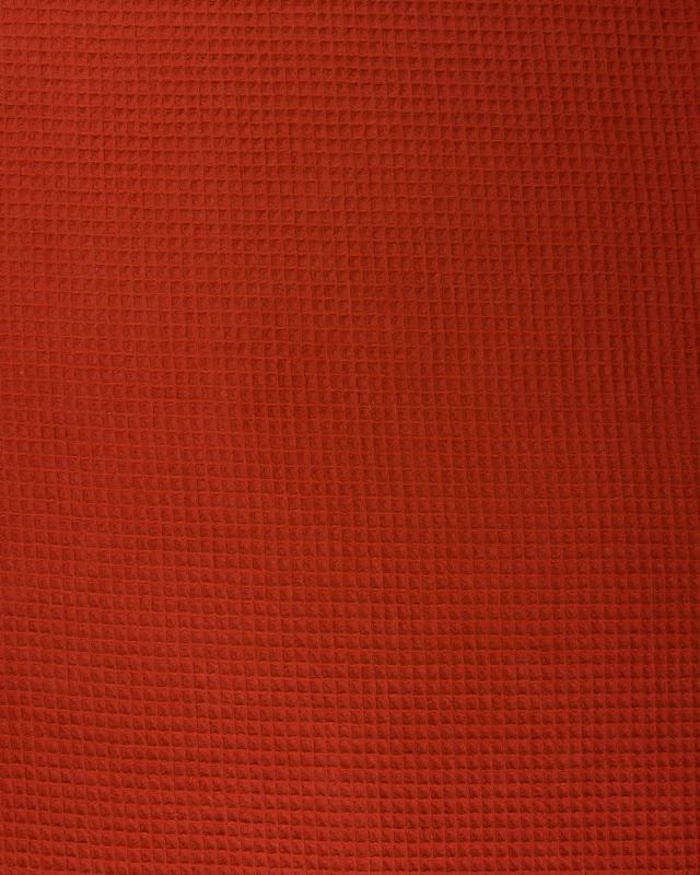 Tissu Nid d'abeille Rouille - Tissushop