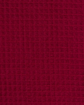 Waffle fabric Bordeaux - Tissushop