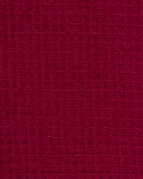 Waffle fabric Bordeaux - Tissushop
