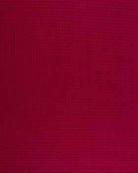 Waffle fabric Bordeaux - Tissushop