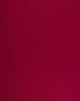 Waffle fabric Bordeaux - Tissushop