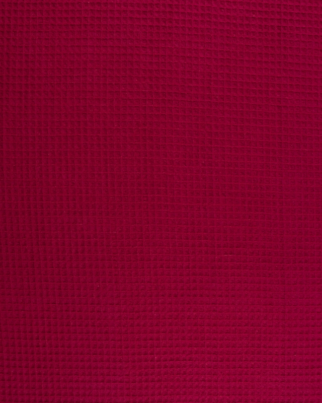 Waffle fabric Bordeaux - Tissushop