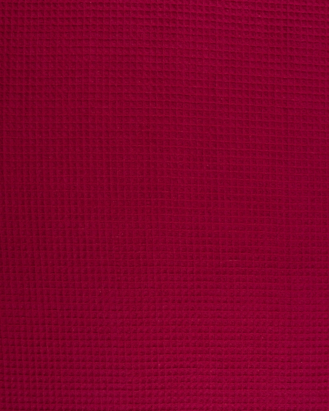 Waffle fabric Bordeaux - Tissushop