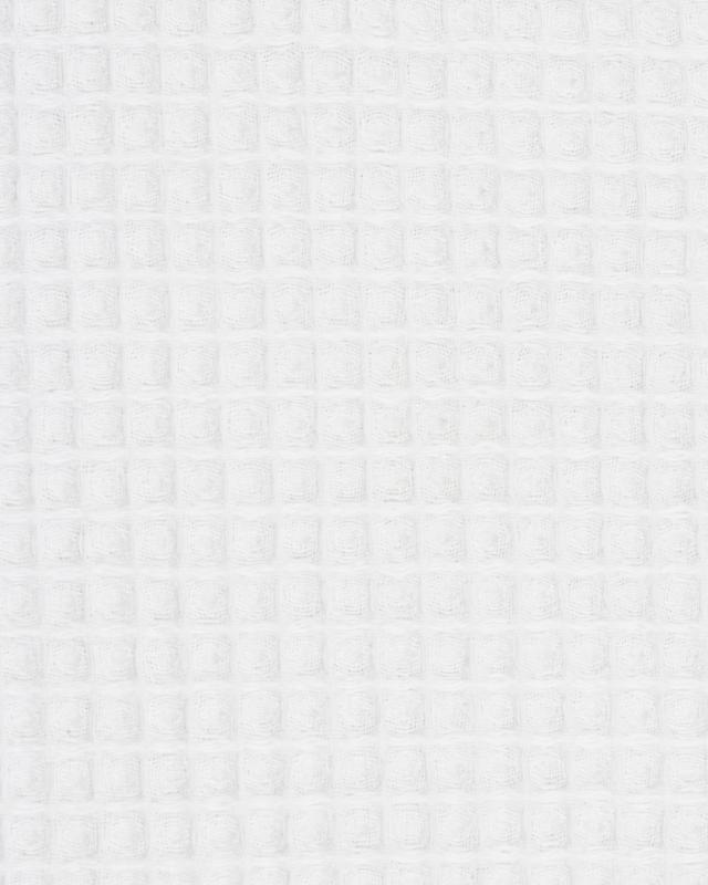 Waffle fabric White - Tissushop