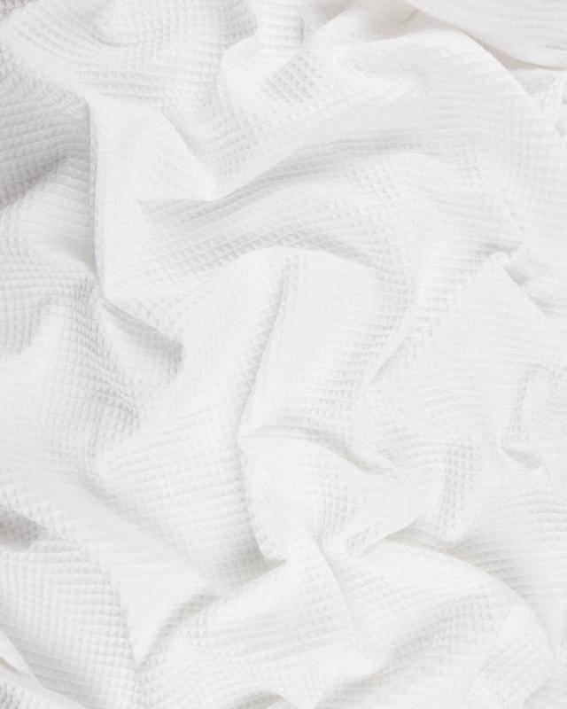 Waffle fabric White - Tissushop