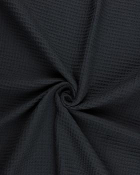 Waffle fabric Black - Tissushop