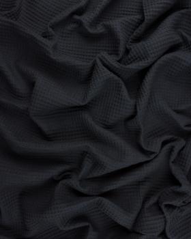 Waffle fabric Black - Tissushop
