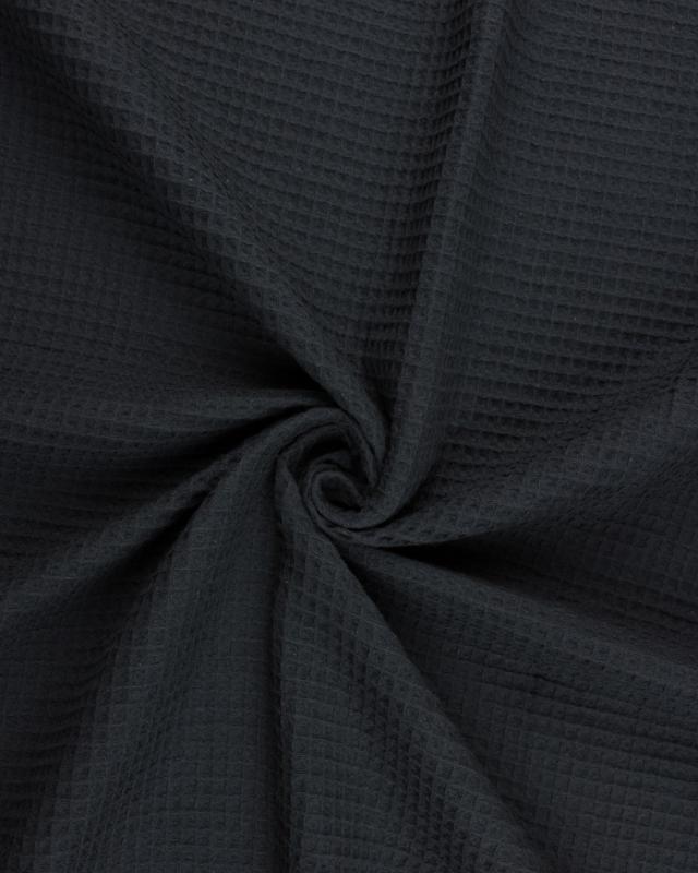 Waffle fabric Black - Tissushop