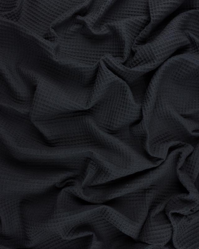 Waffle fabric Black - Tissushop