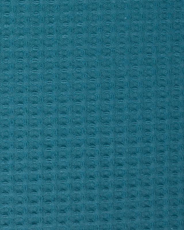 Waffle fabric Dark Cyan - Tissushop