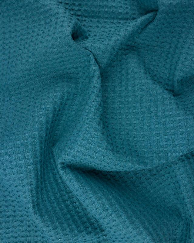 Waffle fabric Dark Cyan - Tissushop