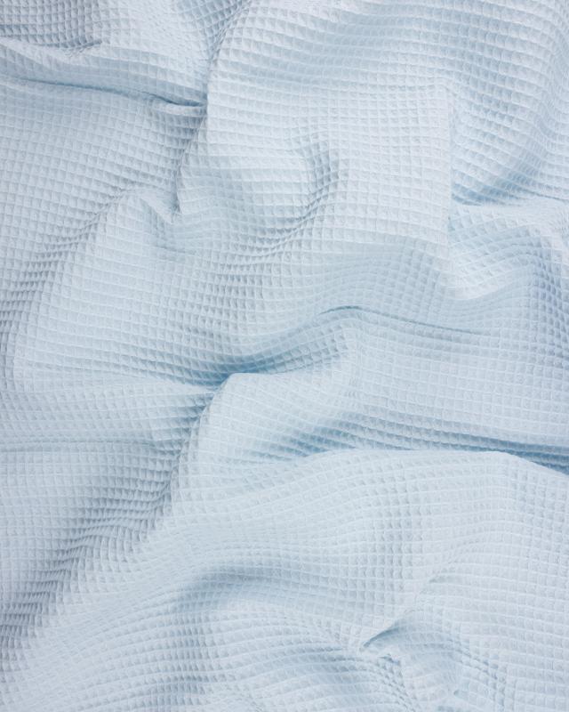 Waffle fabric Light Blue - Tissushop