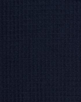 Waffle fabric Navy Blue - Tissushop