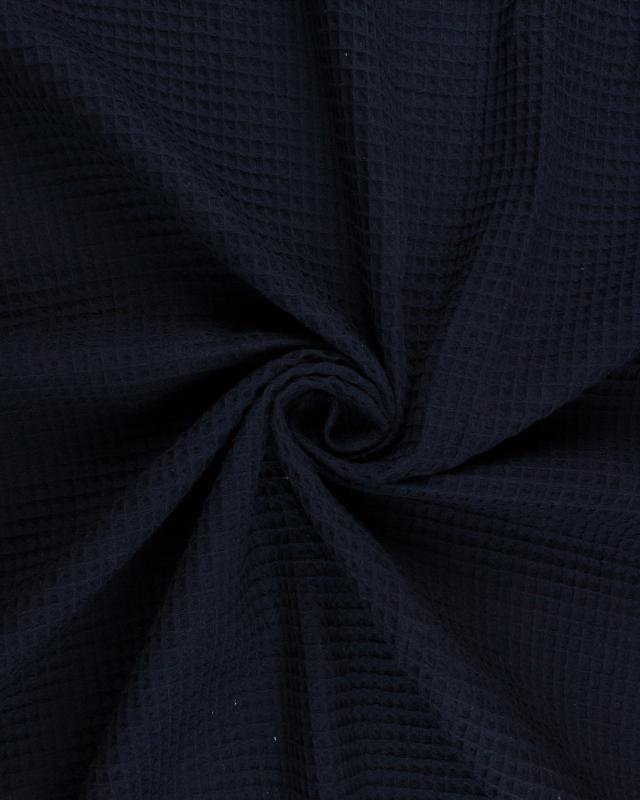 Waffle fabric Navy Blue - Tissushop