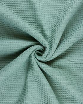 Waffle fabric Eucalyptus Green - Tissushop
