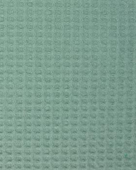 Waffle fabric Eucalyptus Green - Tissushop