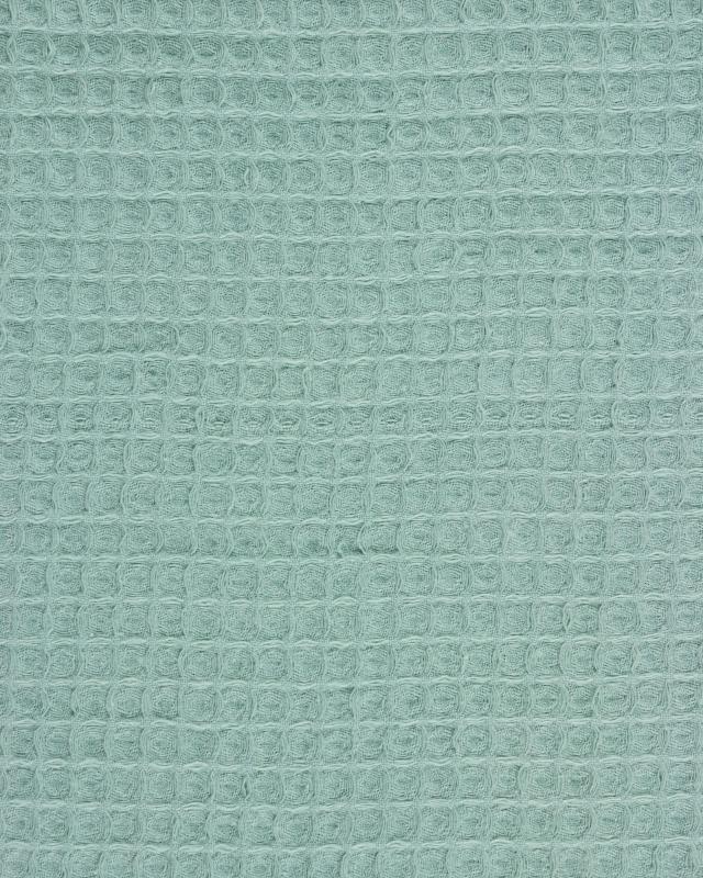 Waffle fabric Eucalyptus Green - Tissushop